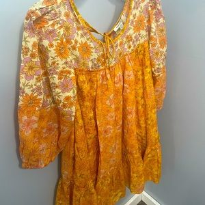 American Eagle floral fall dress